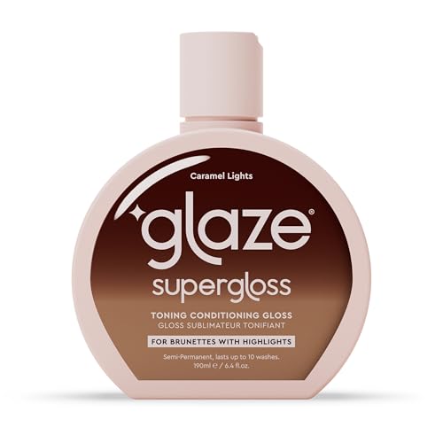 Glaze Super Gloss Colour Conditioning Gloss – Caramel Lights for Medium to Dark Brown Hair With Highlights – Rinse Out Semi-Permanent Hair Gloss That Enhances Colour and Boosts Shine & Hydration