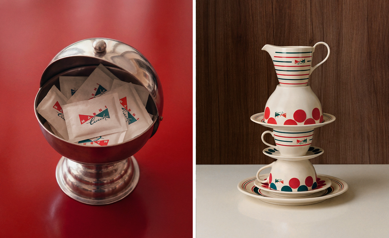 Marni Milan Design Week Cafe cups and sigar packets