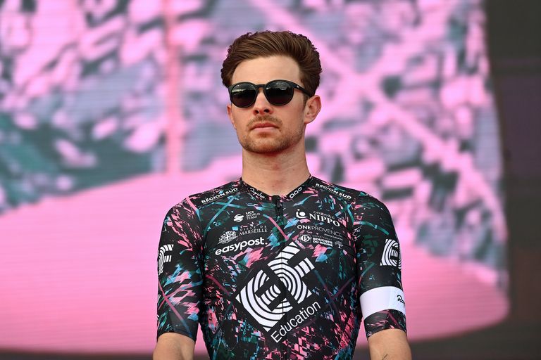 Owain Doull at the Giro d'Italia 2022 presentation