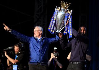 Ranieri steered Leicester to their incredible Premier League title
