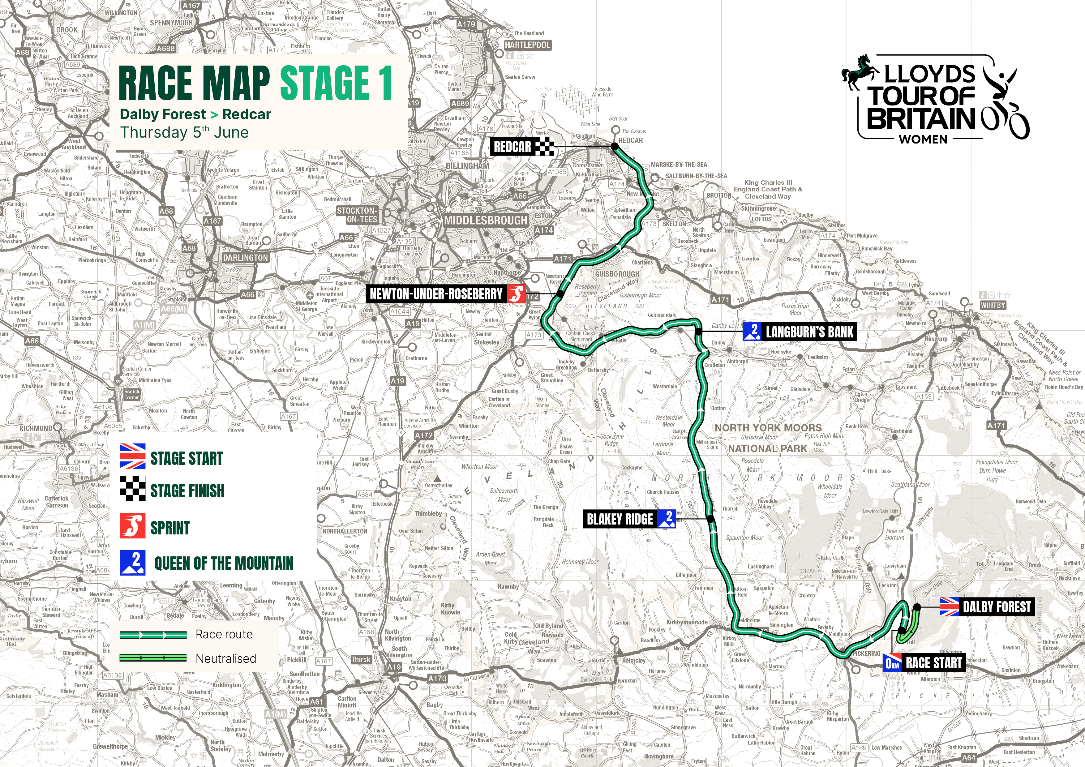 Tour of Britain Women 2025 stage 1