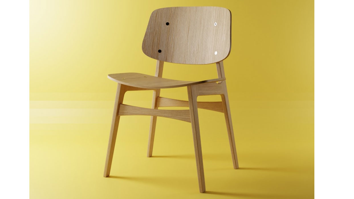 3d models: wooden chair