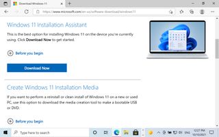 Van Windows 11 naar Windows 10 screenshot