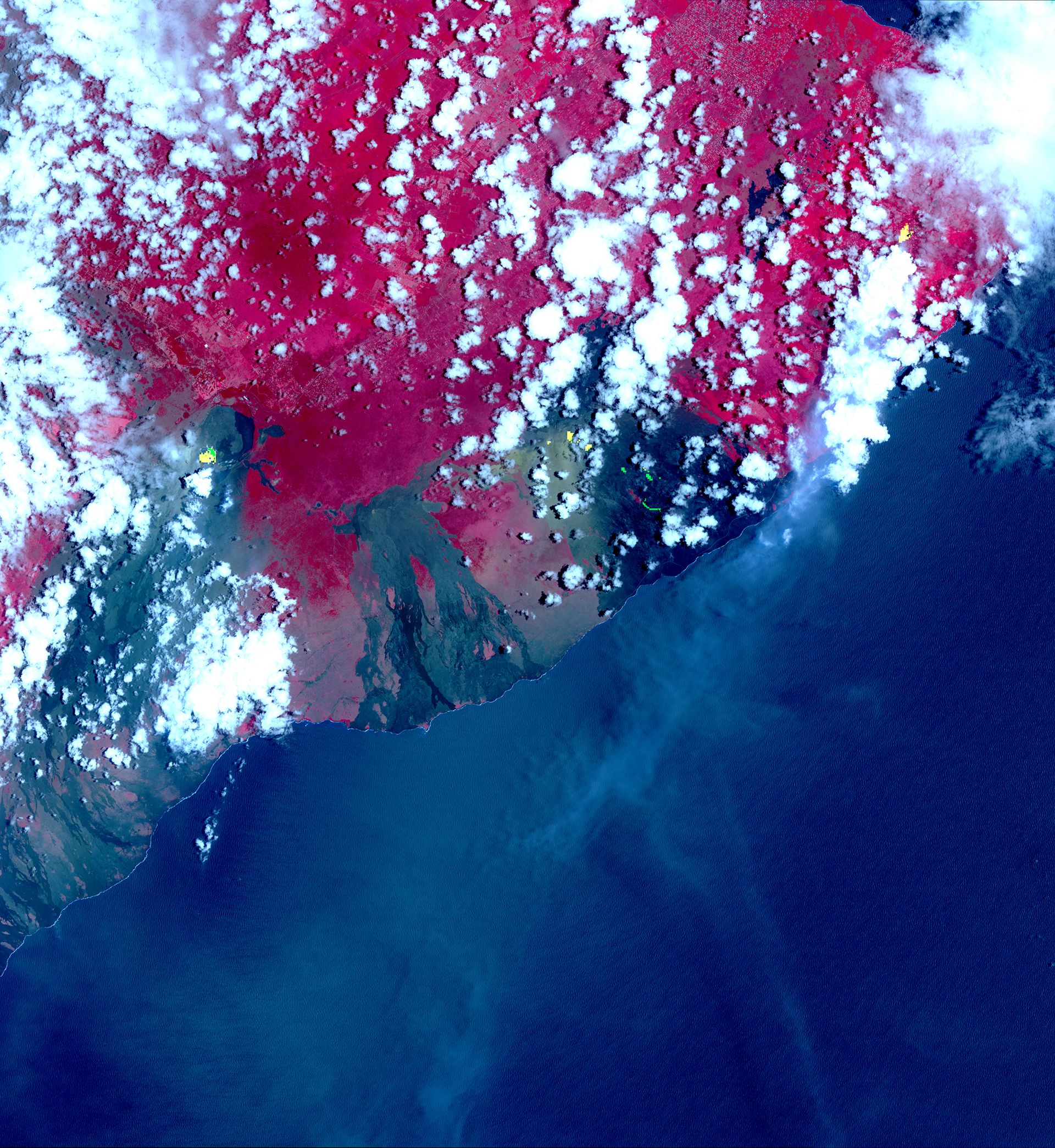 Hawaii's Kilauea Volcano Eruption Spotted from Space (Photos) Space