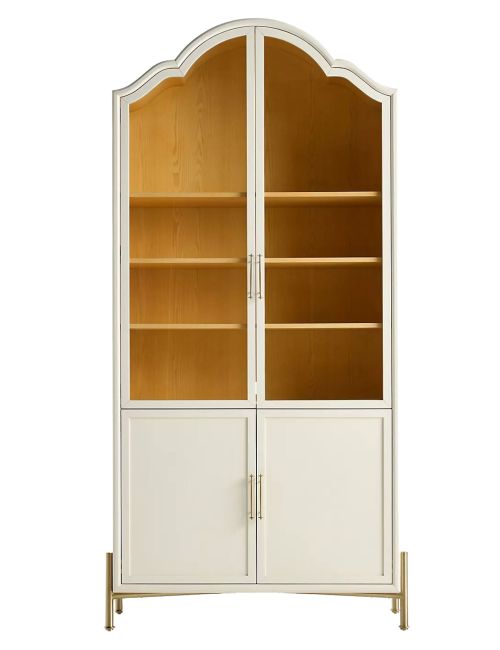 Livia Glass & Wood Storage Hutch
