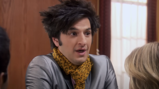 Ben Schwartz as Jean Ralphio talking to Leslie Knope in Parks and Recreation