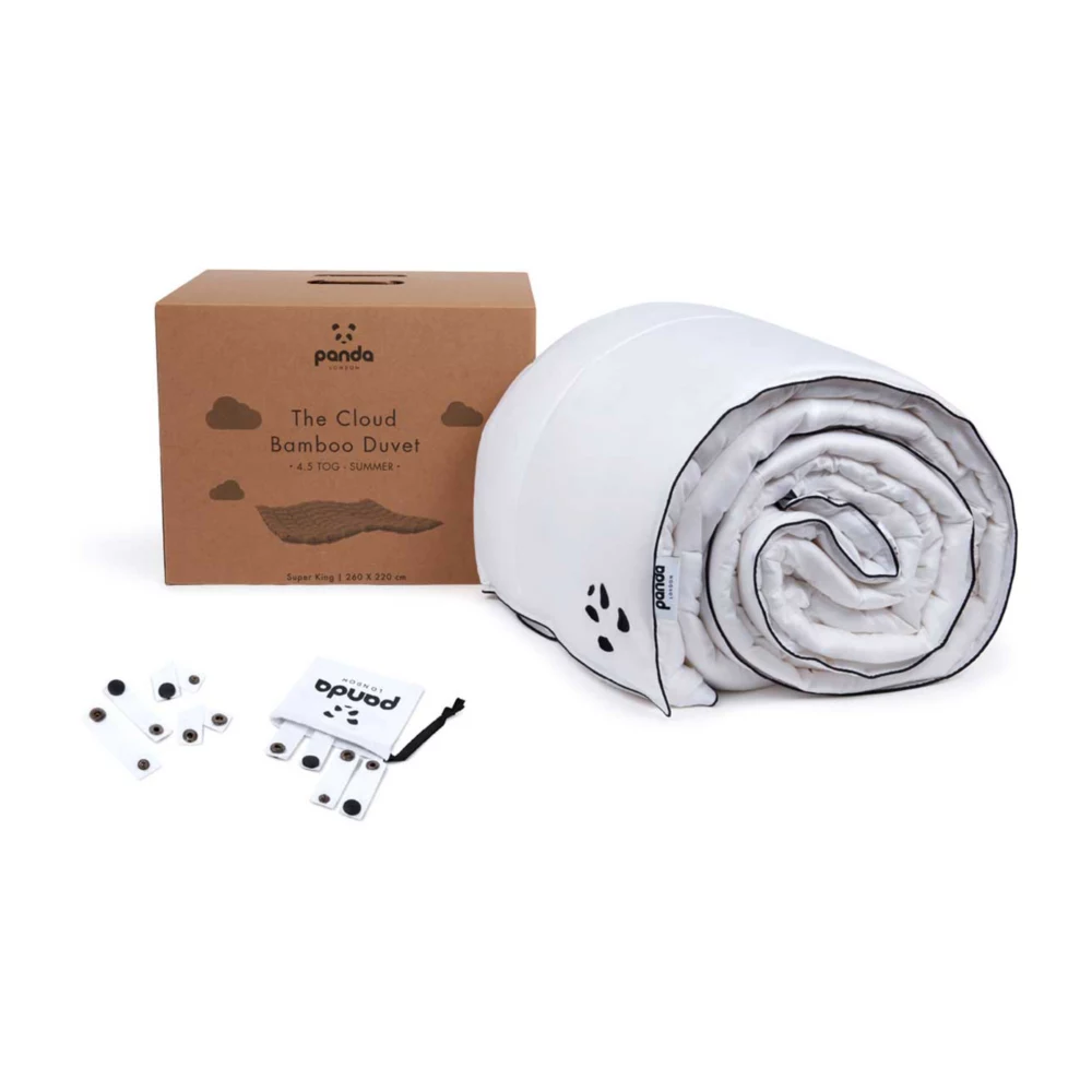 Panda the Cloud Bamboo Summer Duvet - 4.5 Tog Single