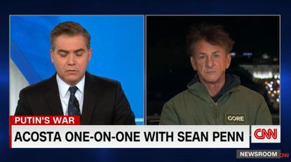 Sean Penn and Jim Acosta