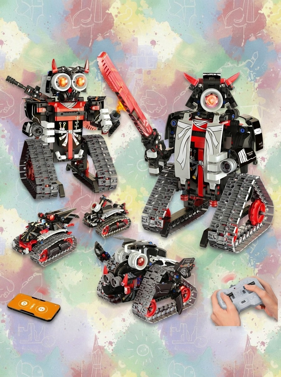 Opmind 5 in 1 Stem Rc Robot Building Kit