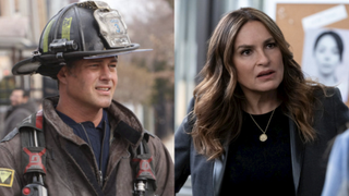 Taylor Kinney in Chicago Fire Season 12 and Mariska Hargitay in Law & Order: SVU Season 25