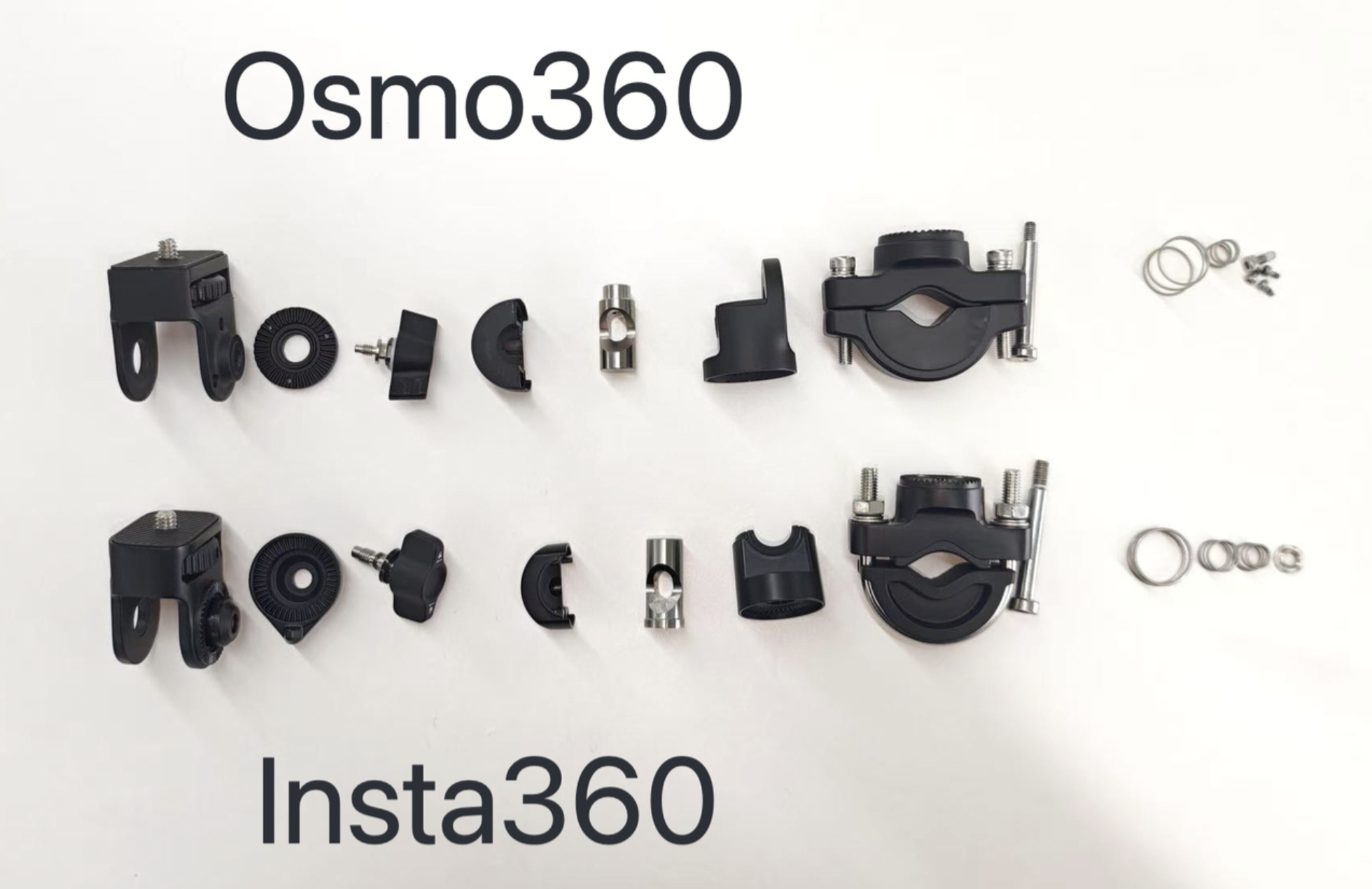 Comparison of components Insta360 and Osmo360