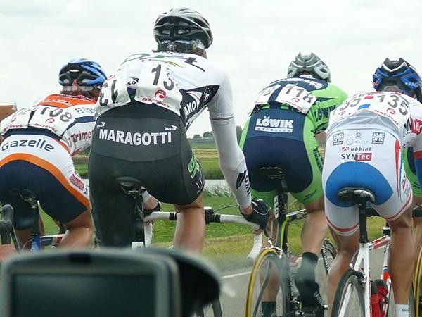 Here I am riding through Holland's countryside
