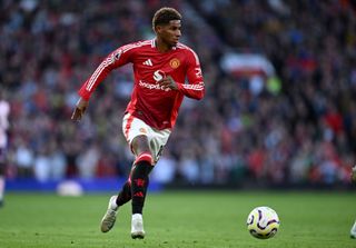 Manchester United forward Marcus Rashford has looked bright in flashes this season