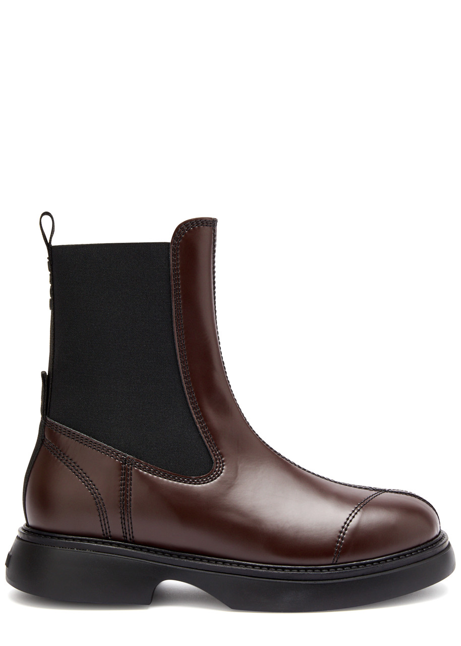 Synthetic leather Chelsea boots