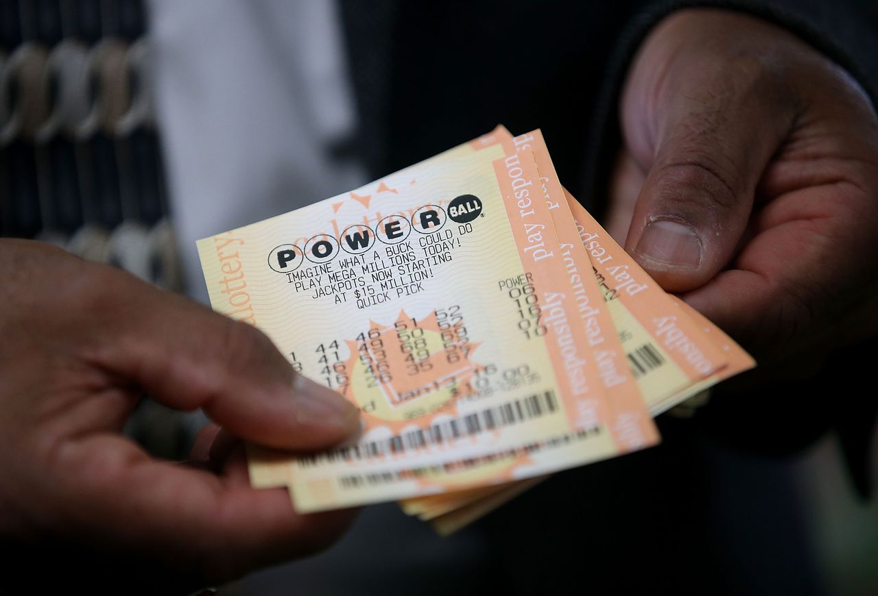 Powerball tickets. 