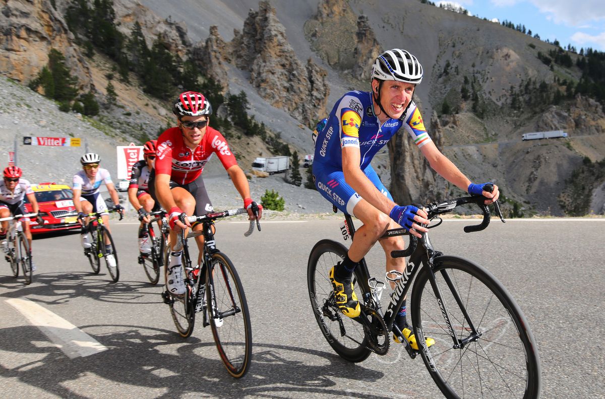 Tony Gallopin (Lotto Soudal) in the GC group inside the final kilometre