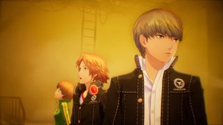 Persona 4 Revival trailer shows Chie, Yosuke, and Yu surrounded by yellow fog.