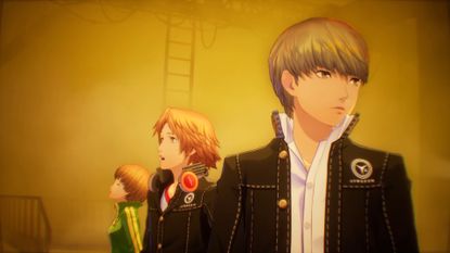 Persona 4 Revival trailer shows Chie, Yosuke, and Yu surrounded by yellow fog.