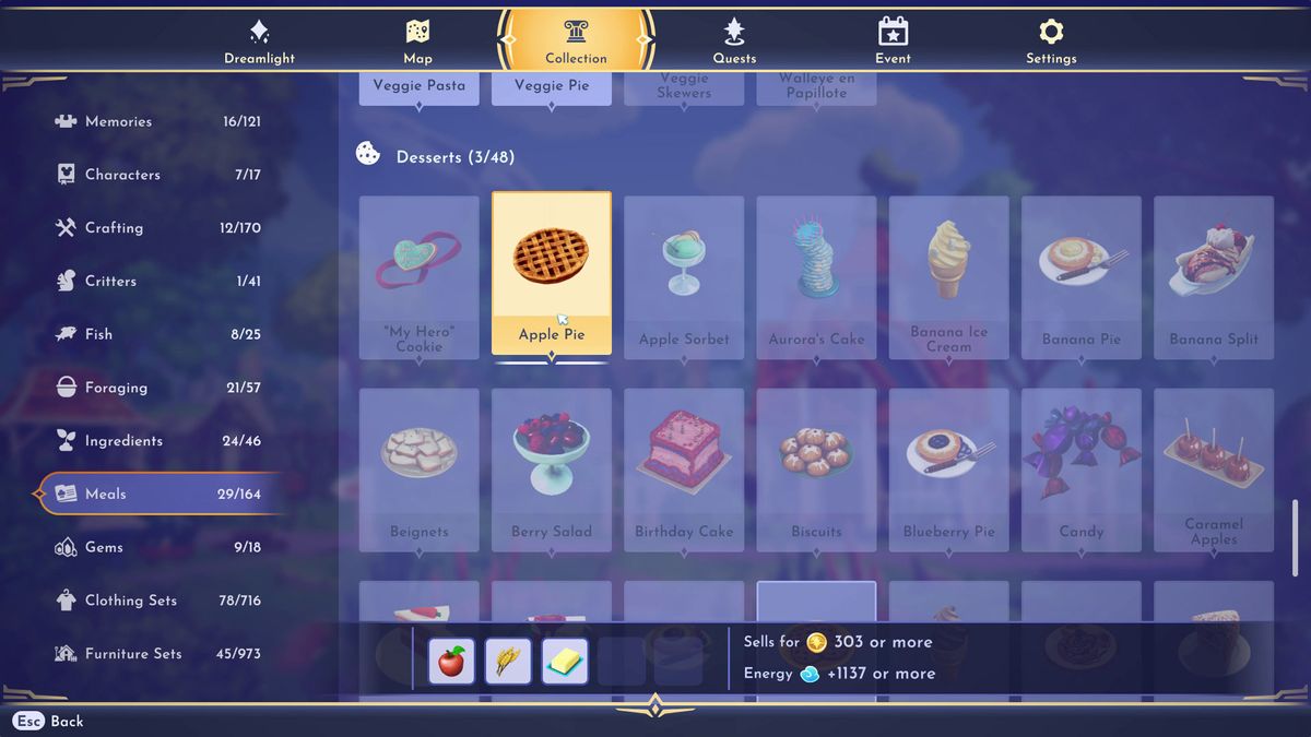 All Disney Dreamlight Valley recipes and the best ones to cook