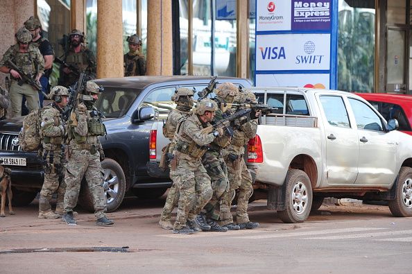 French forces near the Splendid Hotel