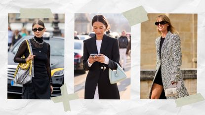 a collage of women carrying some of the best Givenchy bags