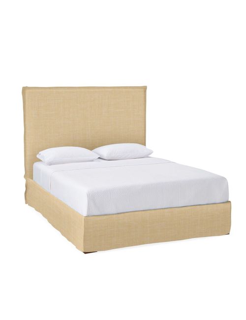 Beach House Slipcovered Bed in Wheat