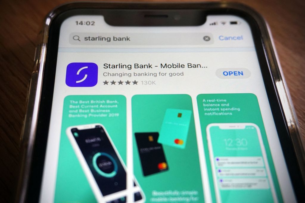 Starling Bank mobile app