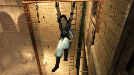 Swinging on a bar in Prince of Persia: The Sands of Time