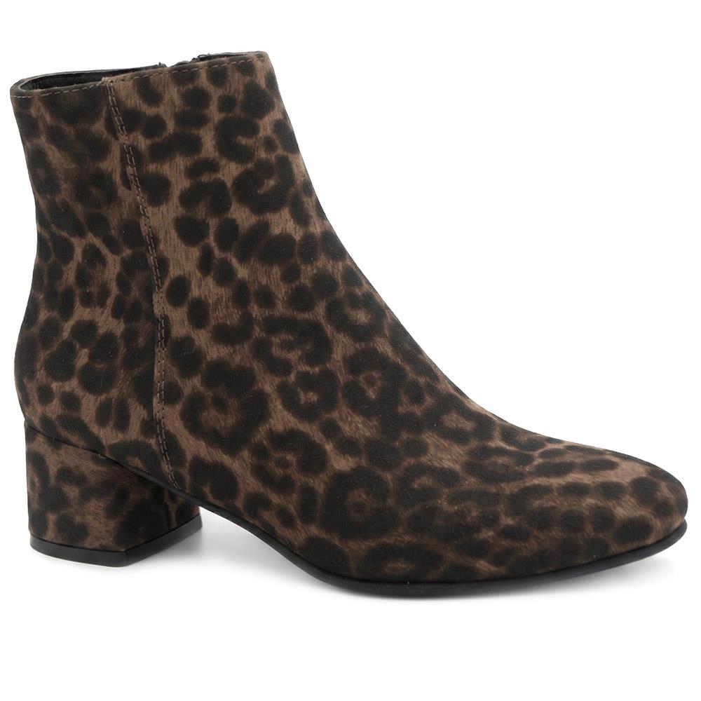Smart Block Heel Ankle Boots With Warm Lining