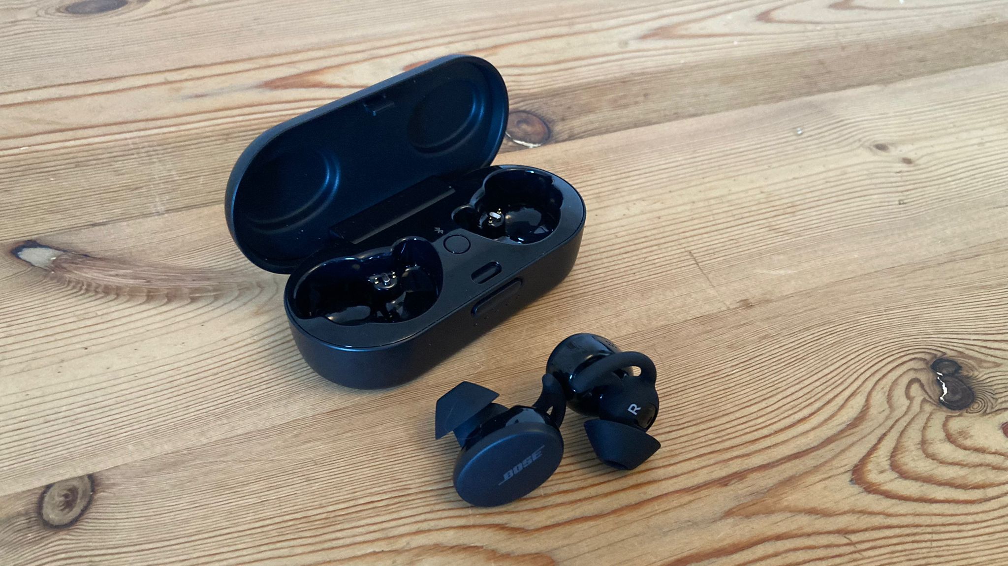 Bose Sport earbuds being tested by LiveScience