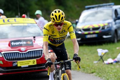 Jonas Vingegaard on stage 17 of the 2023 Tour de France