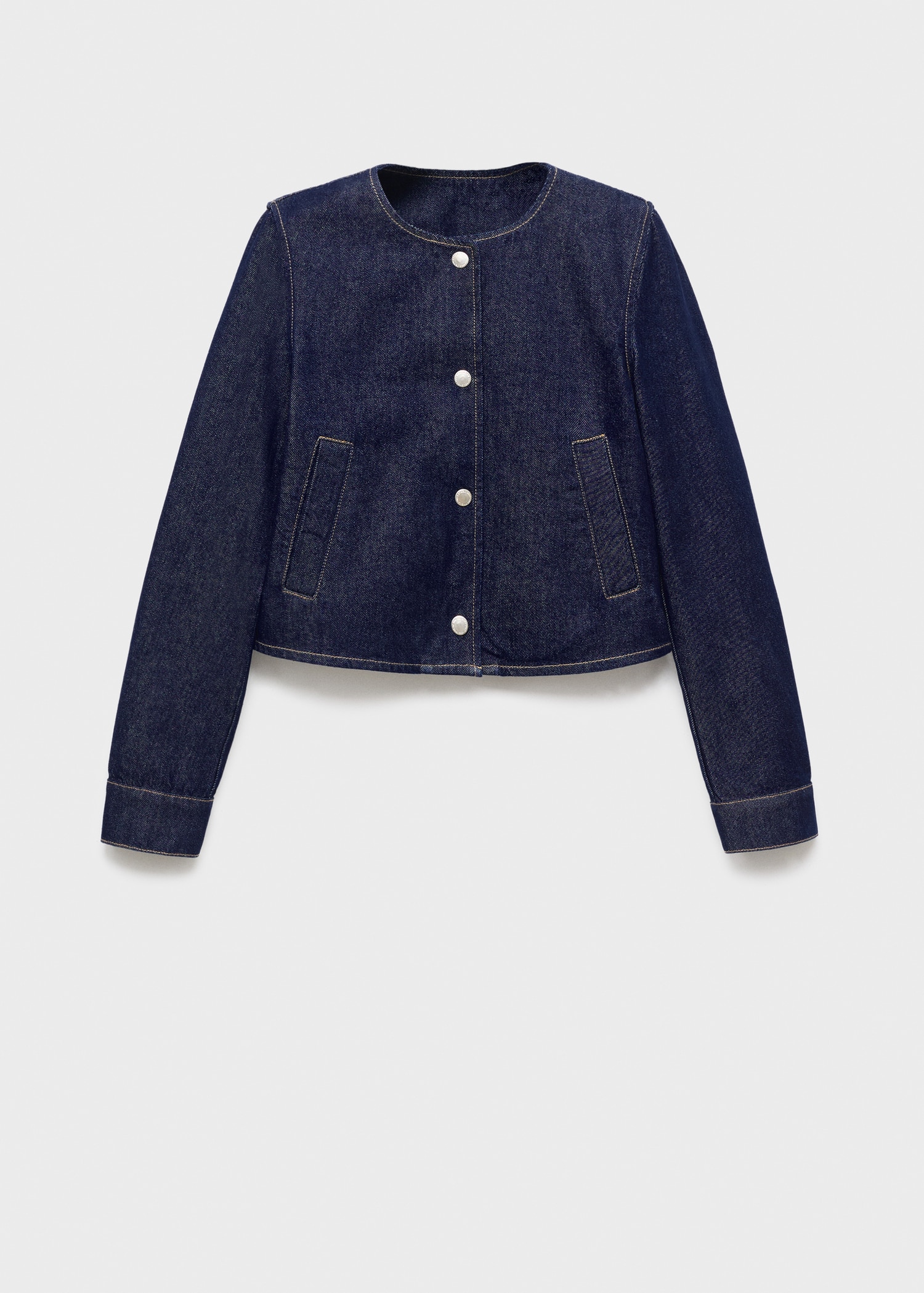 Denim Crop Jacket - Women | Mango United Kingdom