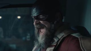 David Harbour shouting with glee as Red Guardian in Thunderbolts*