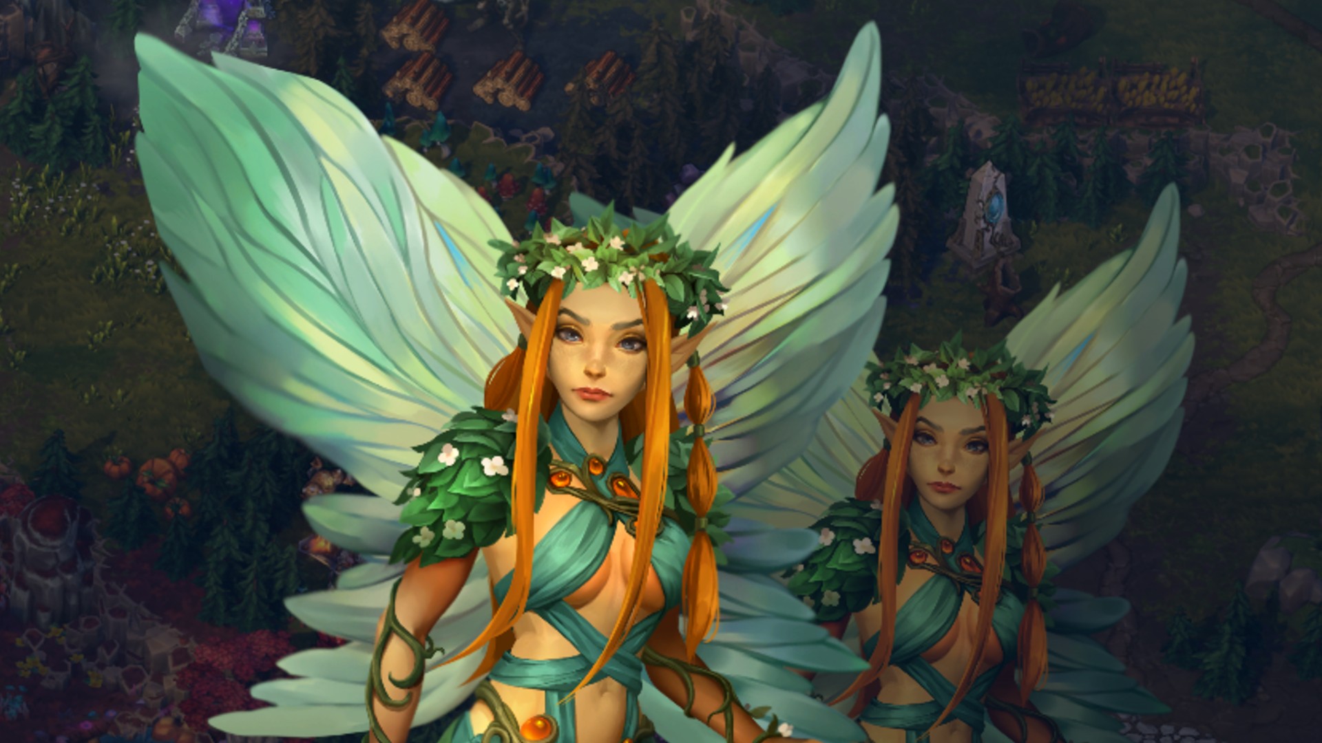 Two pixies, holders of the Heroes of Might and Magic Olden Era Fine Wand.