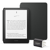 Kindle Paperwhite Essentials Bundle, Black Leather