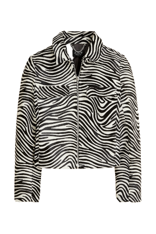 J.Crew Collection Calf Hair Jacket in Zebra Print 