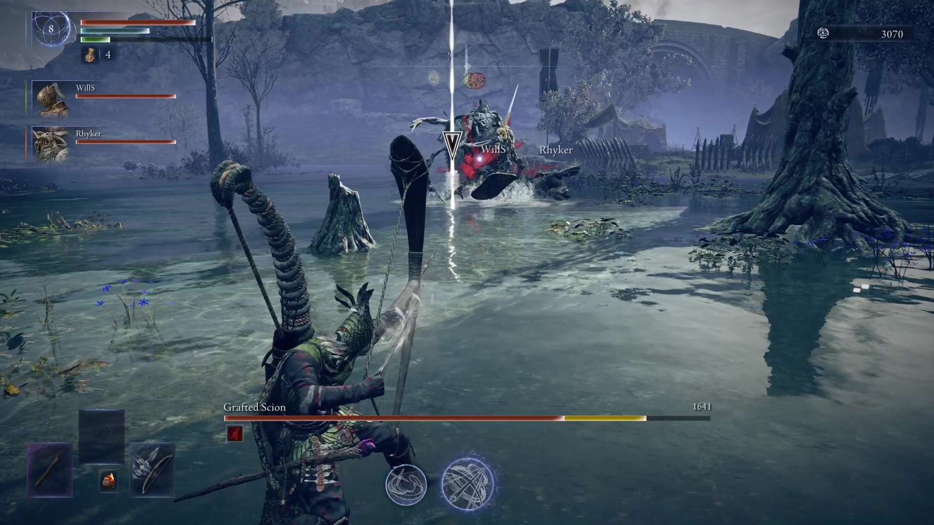 Elden Ring Nightreign classes Ironeye character firing massive arrow
