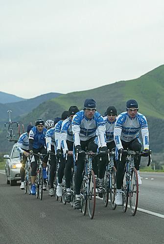 The low 40-degree temperatures offered the team a refreshing first couple of hours in the saddle each morning.