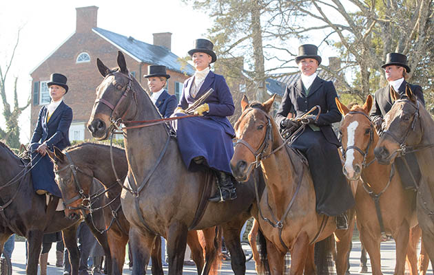 Amory McMahon, a regular out with the Co Galway, is seen here taking part in the Middleburg Hunt Parade in the USA
