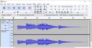 How to convert a stereo audio file to mono using Audacity