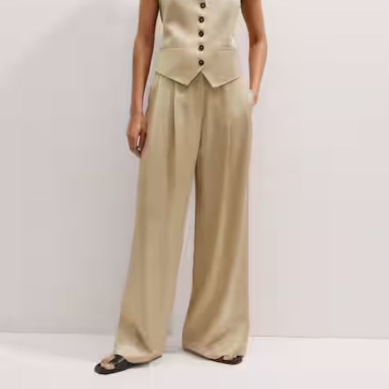 butter yellow trouser suit