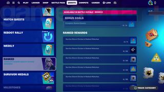 Ранговые квесты Fortnite в главе 5 первого сезона