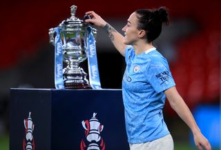 Bronze won the Women's FA Cup with Manchester City last month, having helped Lyon claim a treble earlier in the year (Adam Davy/PA).