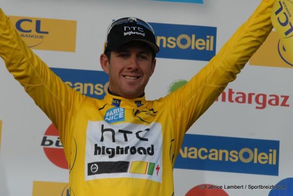 Matt Goss (HTC-Highroad) is in yellow as the race leader at Paris-Nice after three stages
