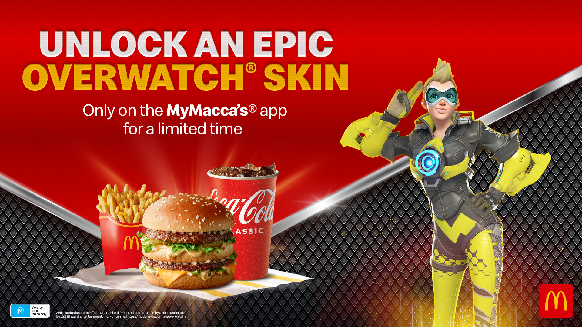Tracer's skin promo for McDonalds
