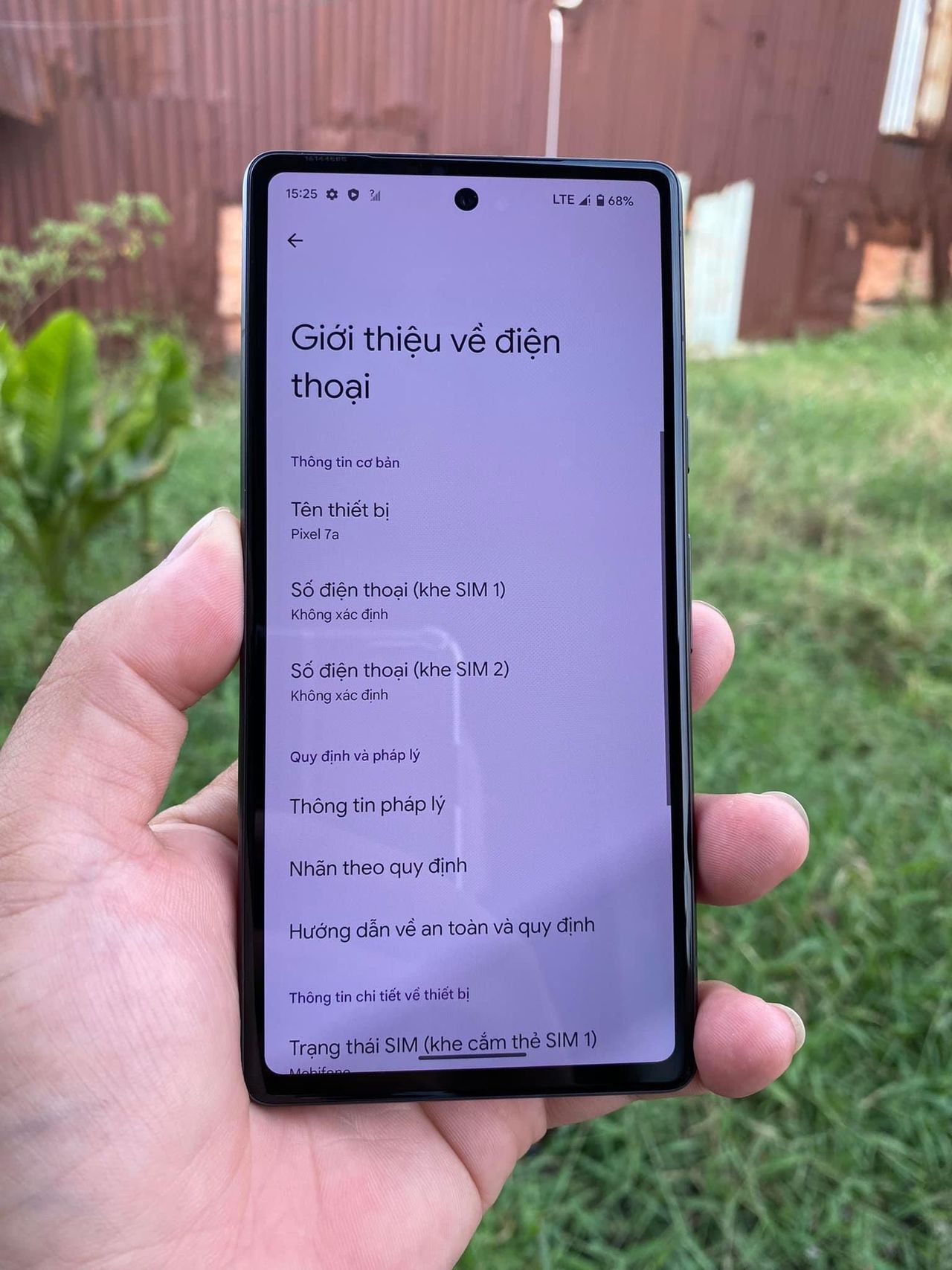 google pixel 7a prototype in hand