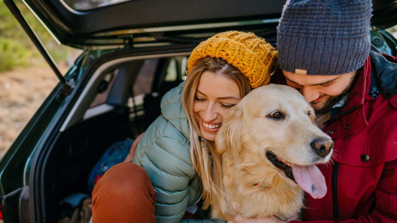 photo of couple in car