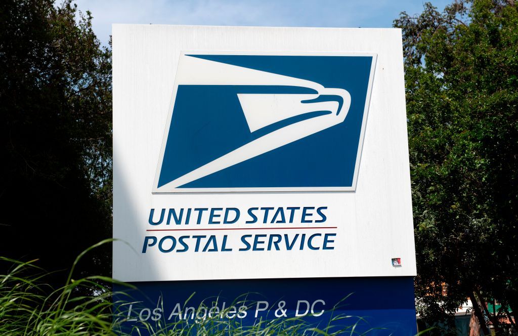 A USPS sign.