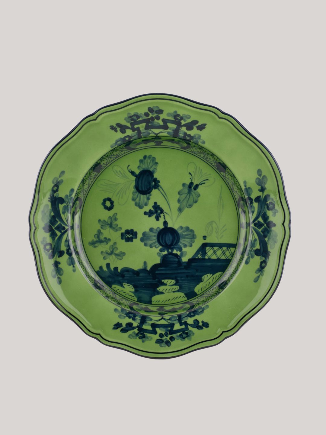 Ginori 1735, Oriente Italiano Flat Plate in Malachite