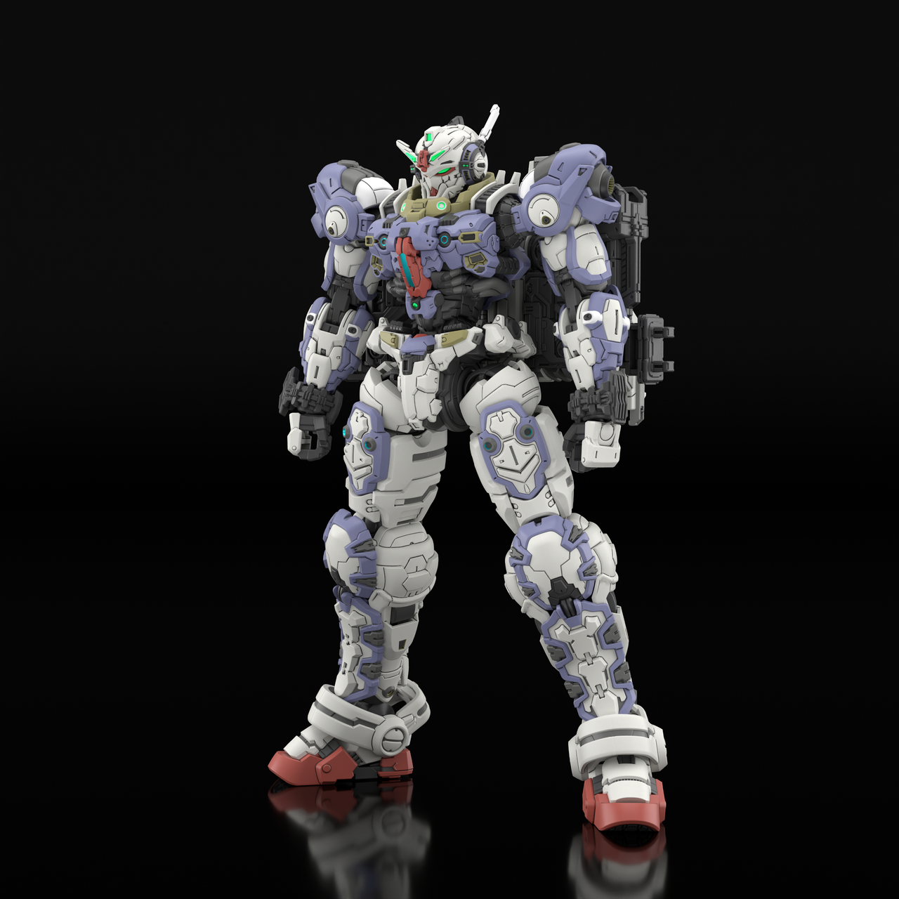 Screens and art for an anime mech game